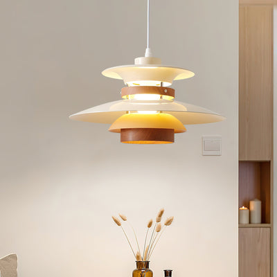 Sylelenne Wood Steel Pendant Lamp
