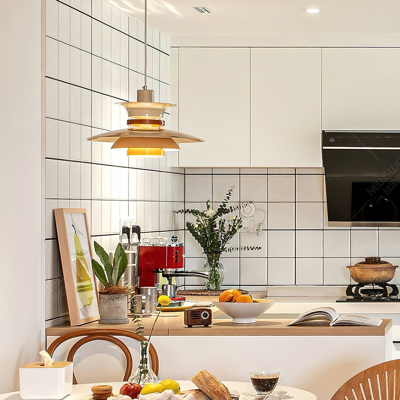 Sylelenne Wood Steel Pendant Lamp