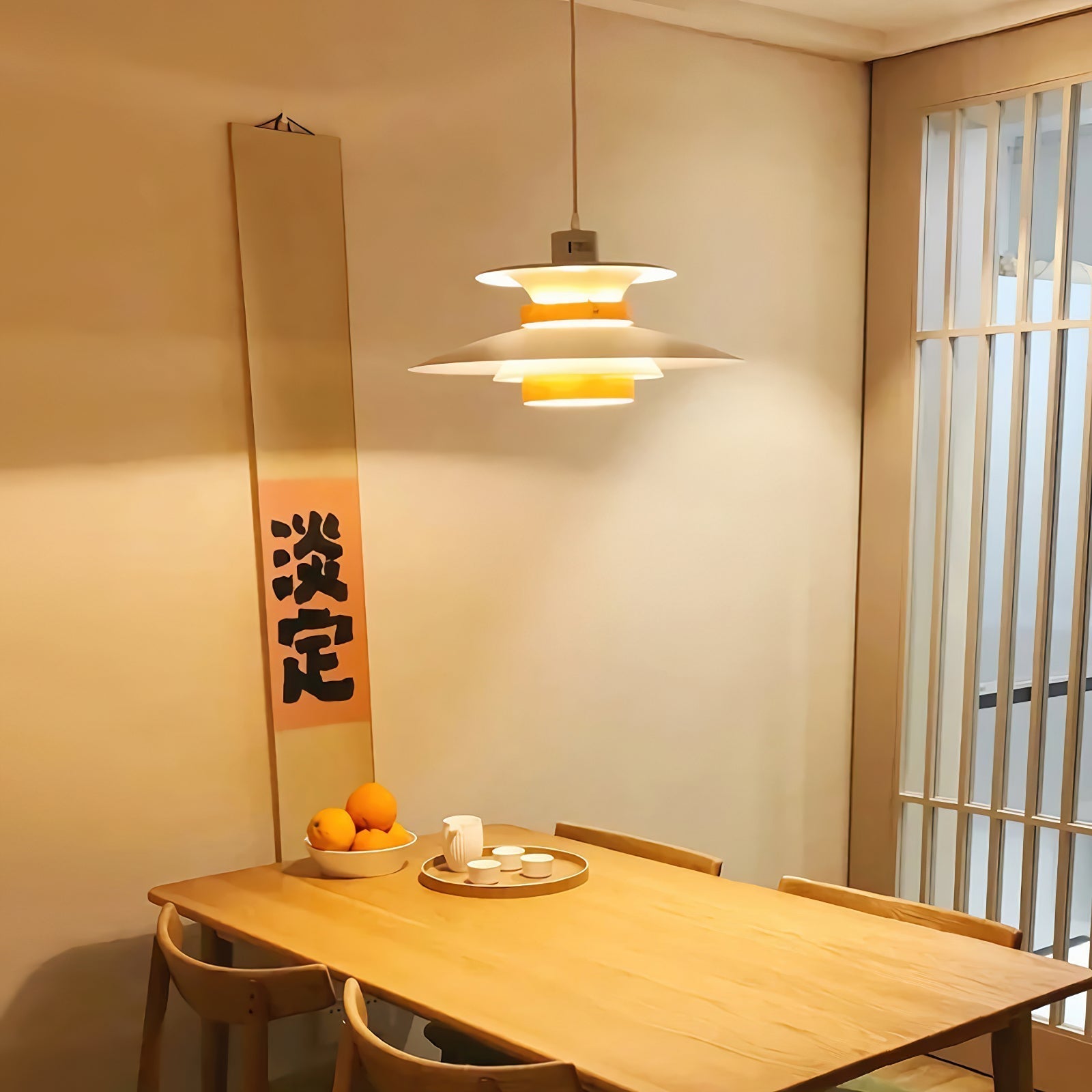 Sylelenne Wood Steel Pendant Lamp