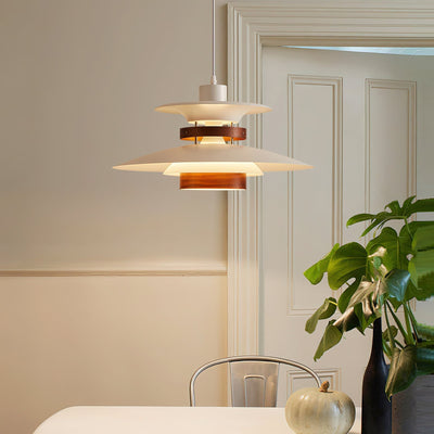 Sylelenne Wood Steel Pendant Lamp