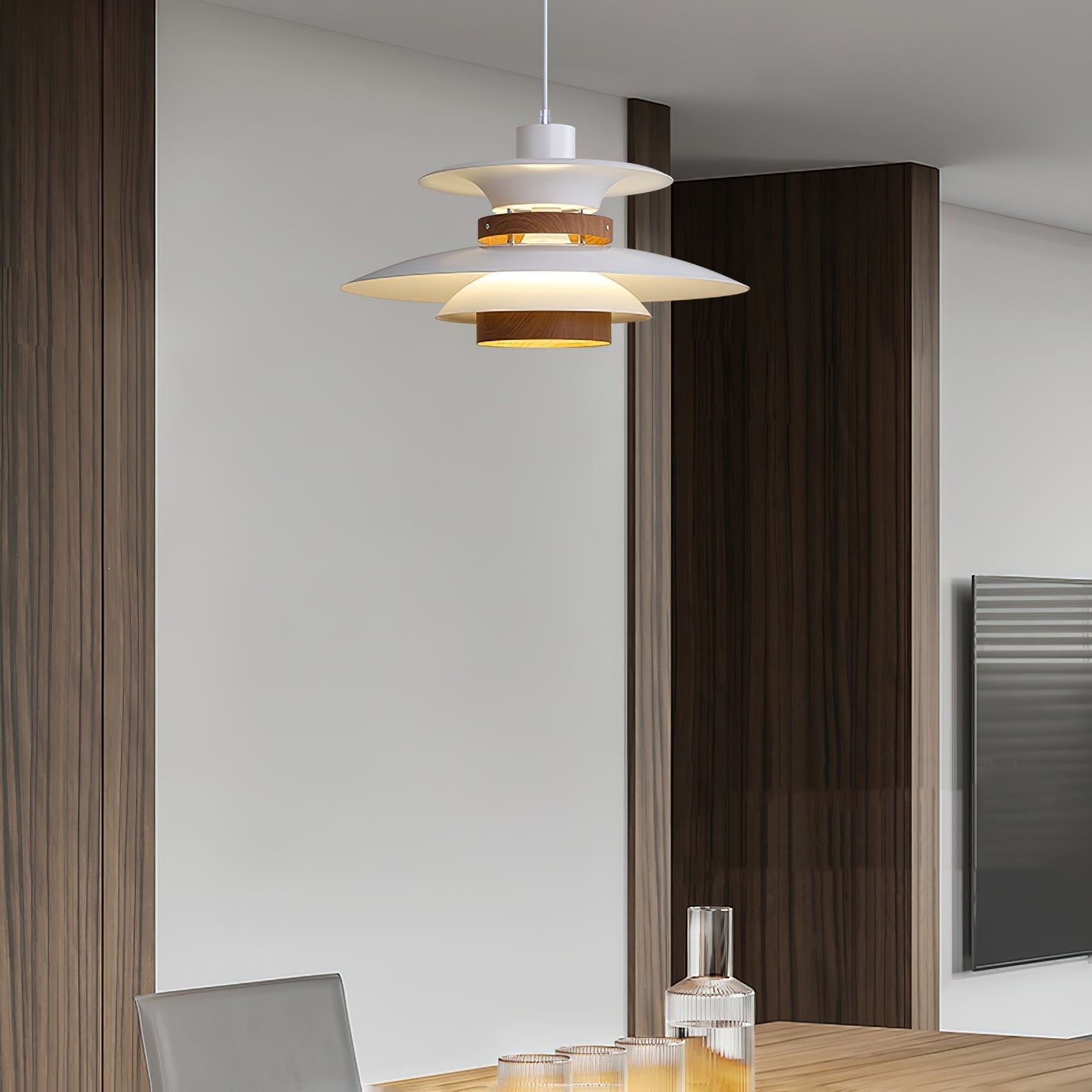Sylelenne Wood Steel Pendant Lamp