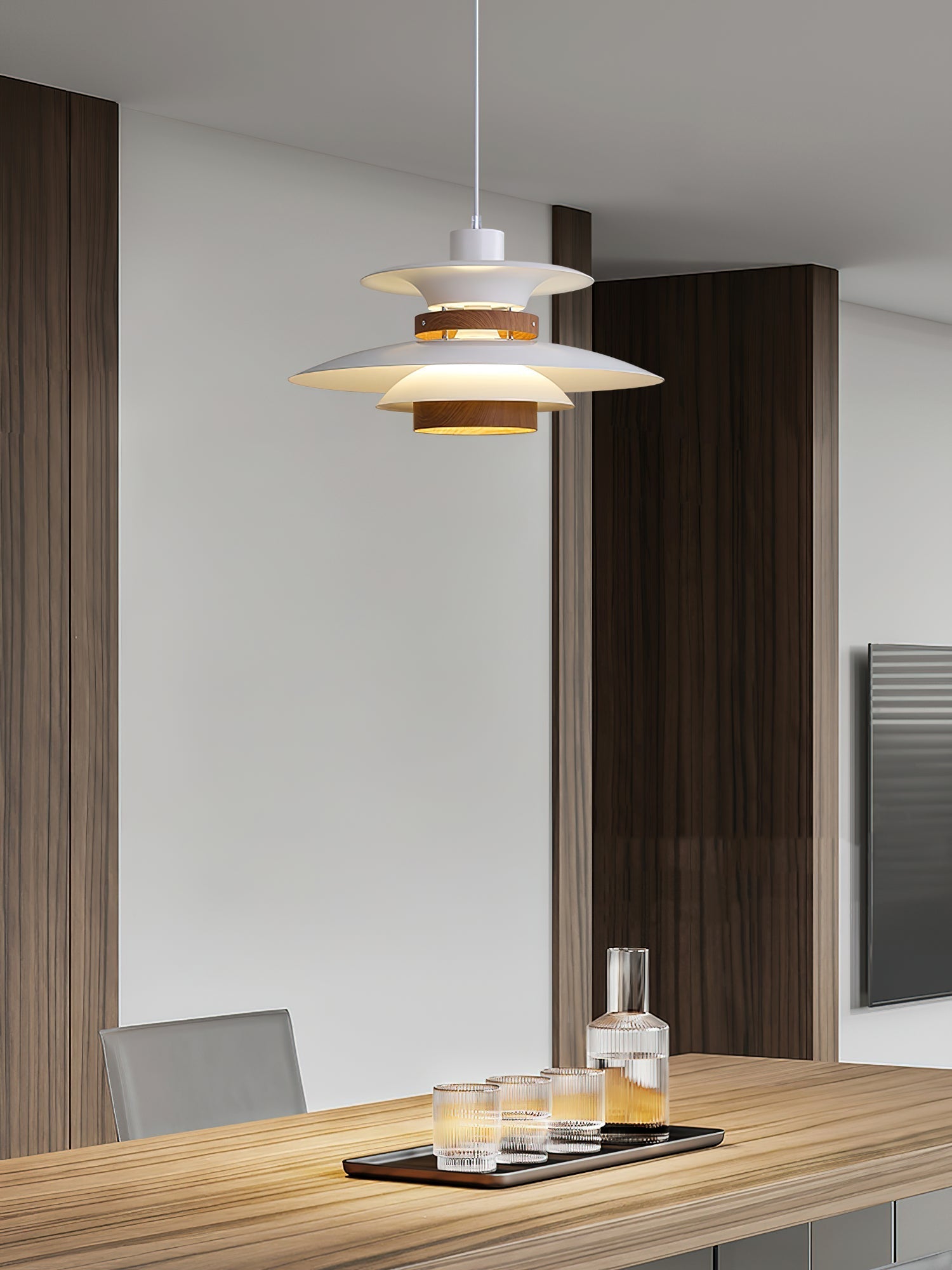 Sylelenne Wood Steel Pendant Lamp