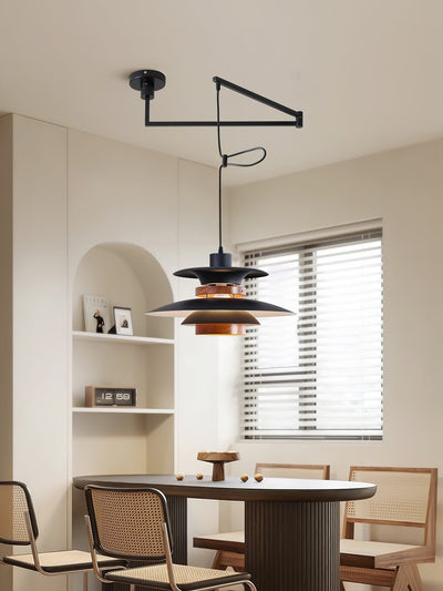 Sylania Steel & Wood Pendant Lamp