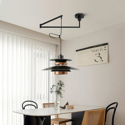 Sylania Steel & Wood Pendant Lamp