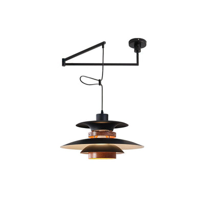 Sylania Steel & Wood Pendant Lamp