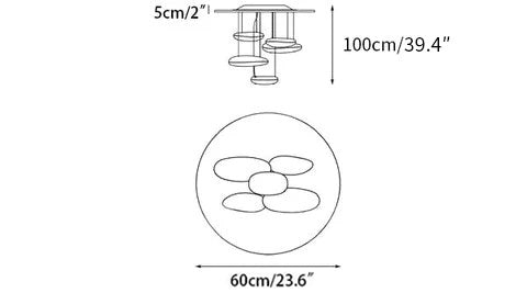 Feririan Ceiling Lamp Aluminum Pebble