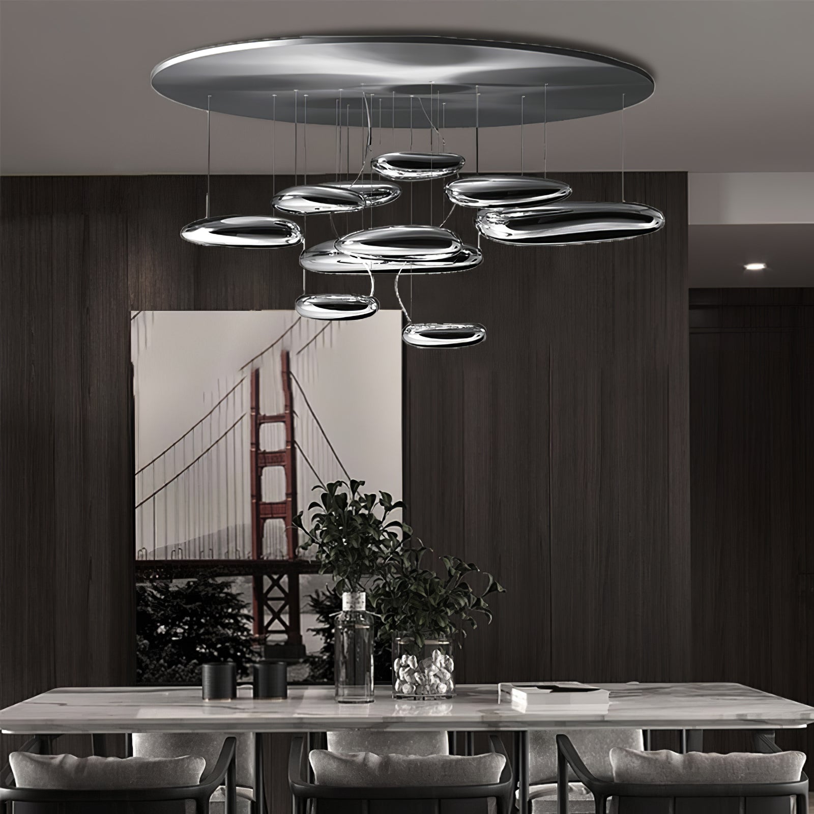 Feririan Ceiling Lamp Aluminum Pebble