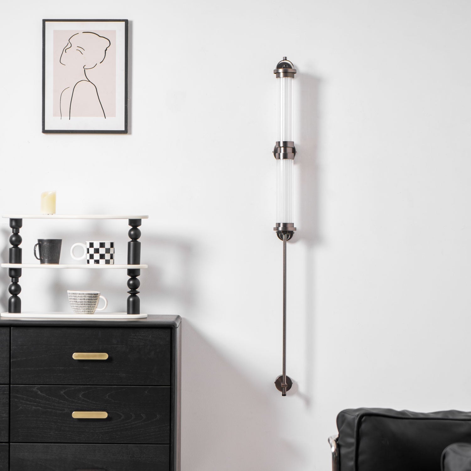 Eirirella Premium Nordic Art Vertical Glass Sconce Wall Lamp
