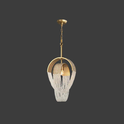 Siv Chandelier Mesh Crystal Gold Waterfall Sparkle