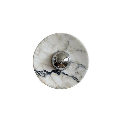 Alba Modern Minimalist Chrome Marble Wall Lamp