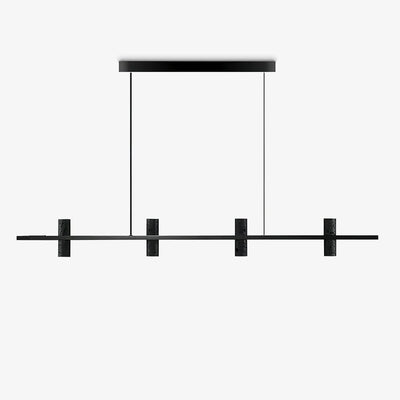 Nernis Pendant Lamp Parallel  Black Travertine  Minimalist Linear