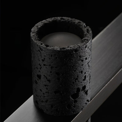 Nernis Pendant Lamp Parallel  Black Travertine  Minimalist Linear