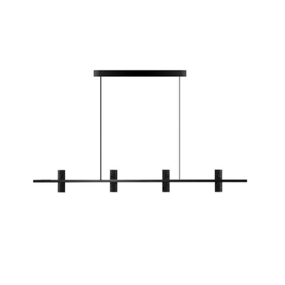 Nernis Pendant Lamp Parallel  Black Travertine  Minimalist Linear