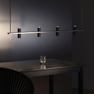 Nernis Pendant Lamp Parallel  Black Travertine  Minimalist Linear
