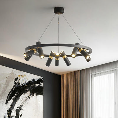 Celenora Industrial Acrylic Chandelier