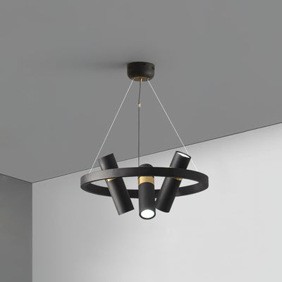 Celenora Industrial Acrylic Chandelier