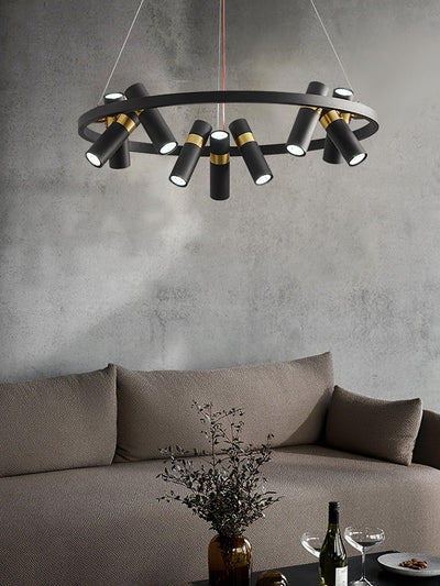 Celenora Industrial Acrylic Chandelier