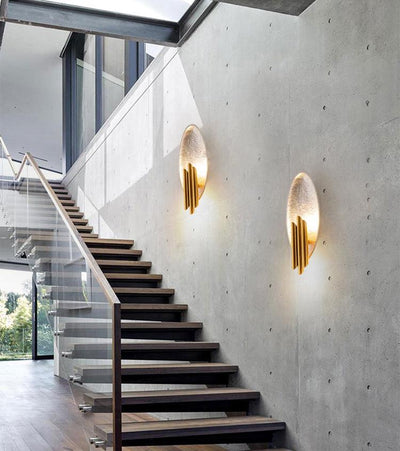 Aurerielle Wall Sconce Gold Black Minimalist