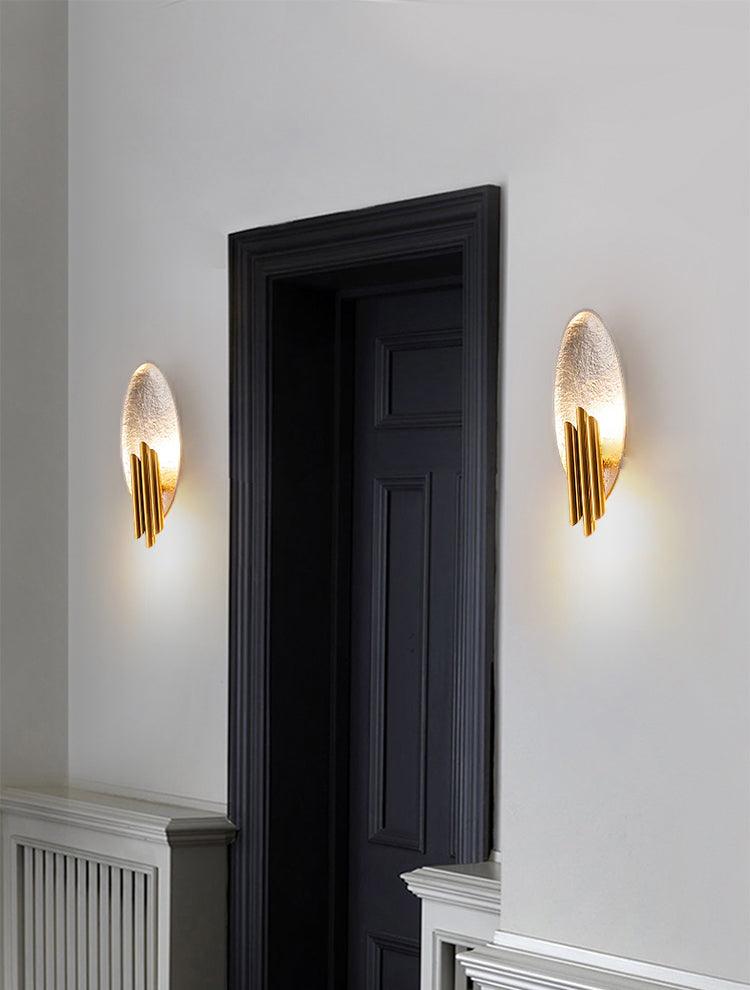 Aurerielle Wall Sconce Gold Black Minimalist