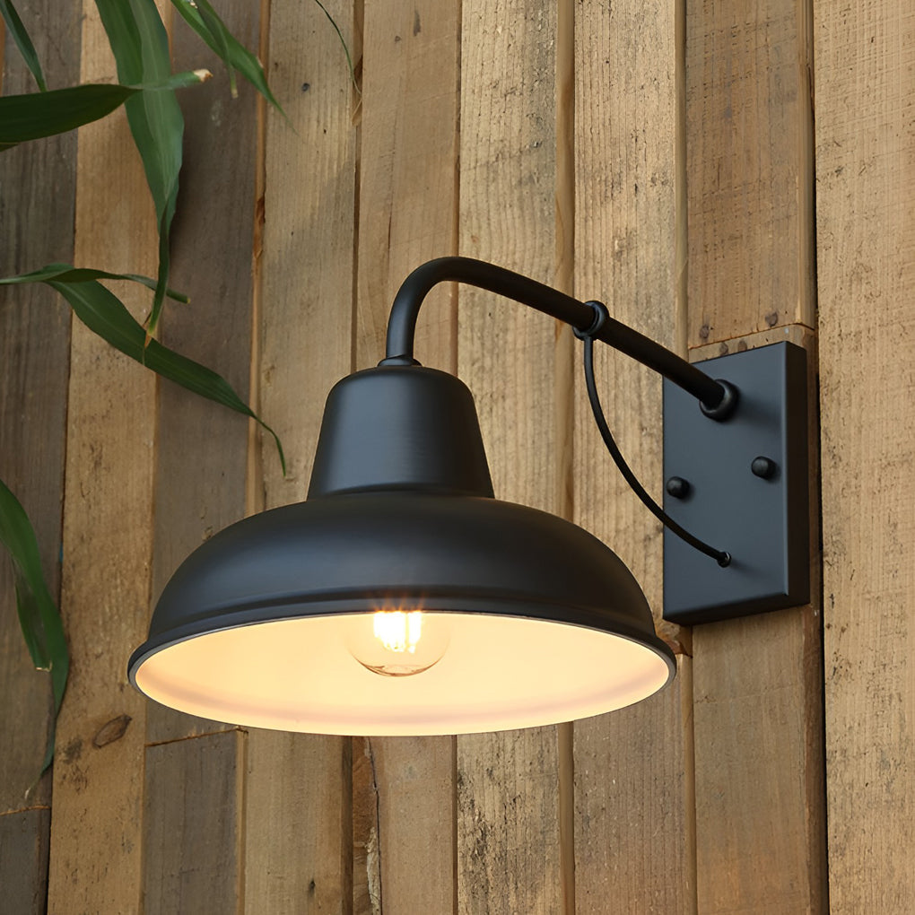 Rhe Vintage Trumpet LED Retro Iron Outdoor Wall Lights