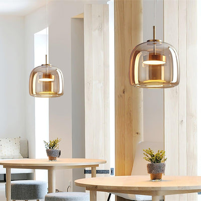 Obsidian Modern Glass Pendant Light