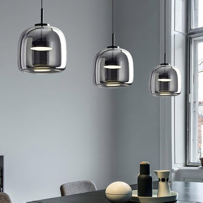 Obsidian Modern Glass Pendant Light