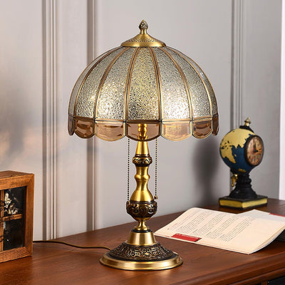 Brillix Brass & Glass Glam Table Lamp - Neutral Decor