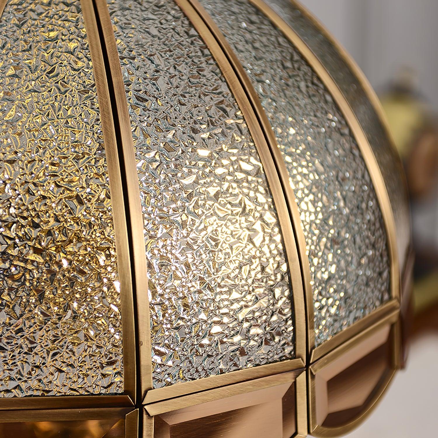 Brillix Brass & Glass Glam Table Lamp - Neutral Decor