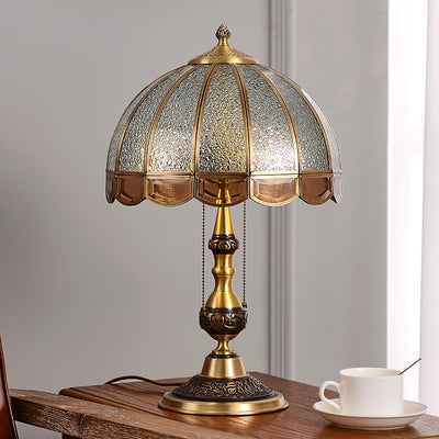 Brillix Brass & Glass Glam Table Lamp - Neutral Decor
