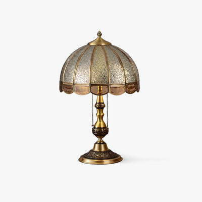 Brillix Brass & Glass Glam Table Lamp - Neutral Decor