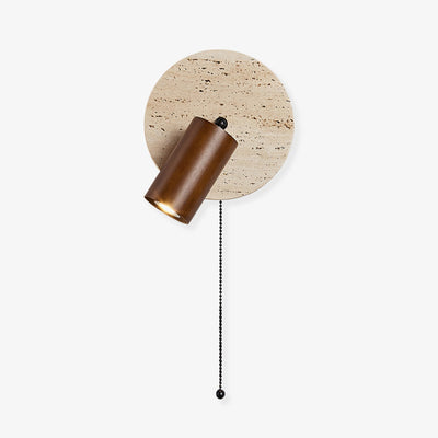 Romino Disc Swing Travertine Wall Light