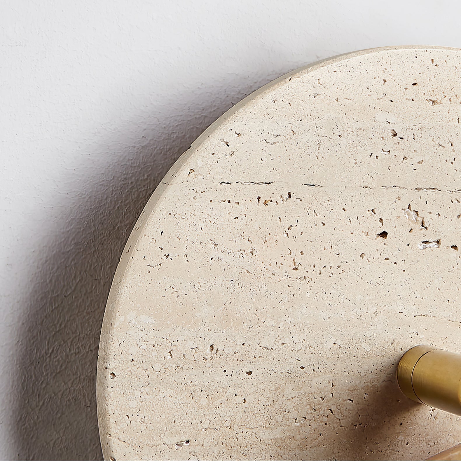 Romino Disc Swing Travertine Wall Light