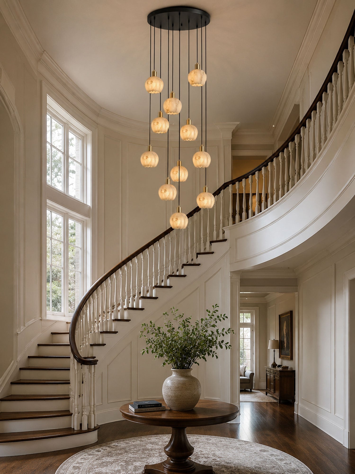 Albuenne Mian Alabaster Pendant Lamp