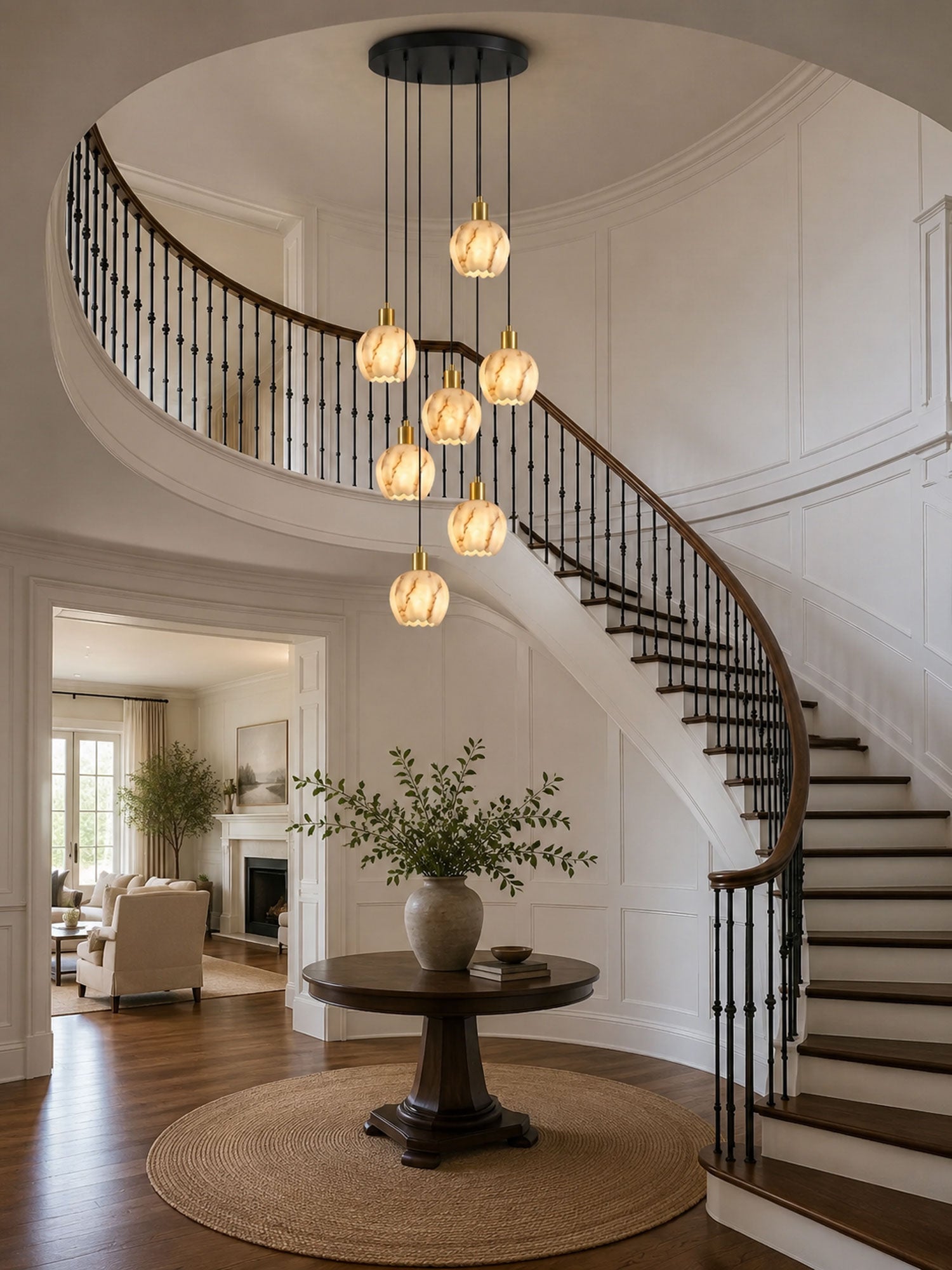 Albuenne Mian Alabaster Pendant Lamp