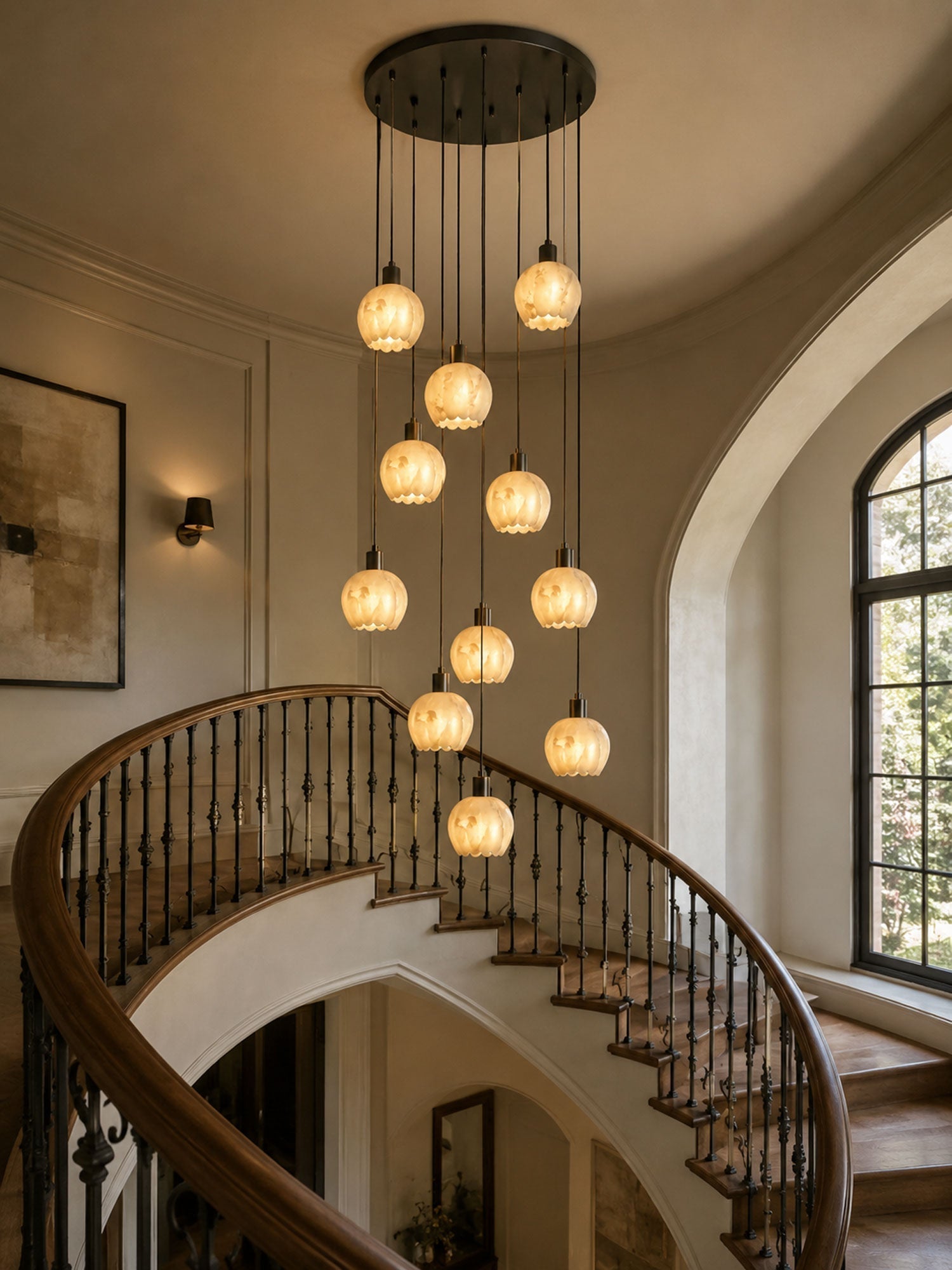 Albuenne Mian Alabaster Pendant Lamp