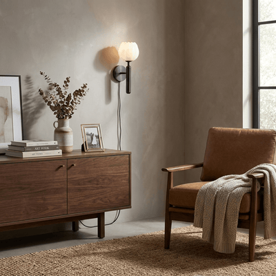 Ysoline Alabaster Plug-in Wall Lamp