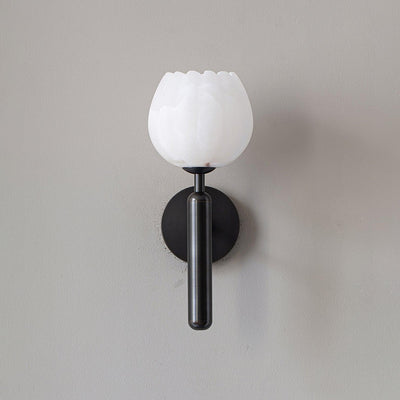 Valentina Alabaster Flowers Wall Lamp
