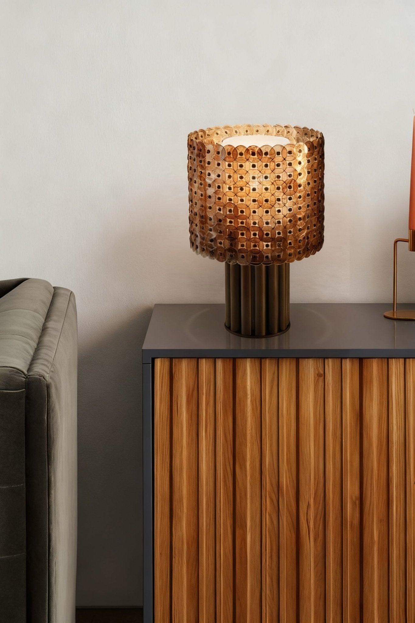 Calaliella Disc Lattice Table Lamp
