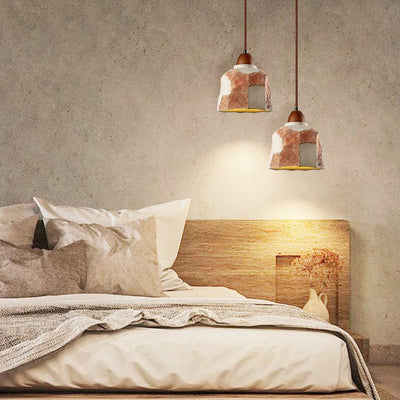 Caldreux Microcement Textured Pendant Light