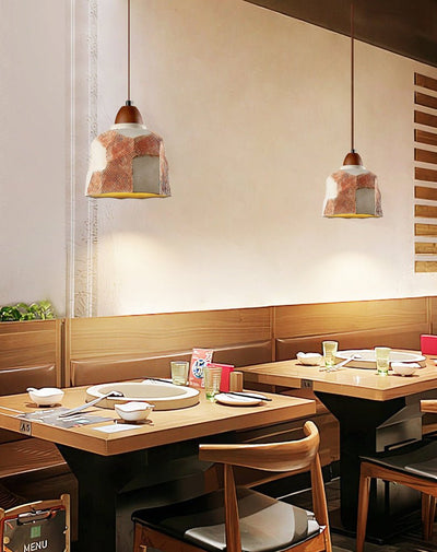 Caldreux Microcement Textured Pendant Light