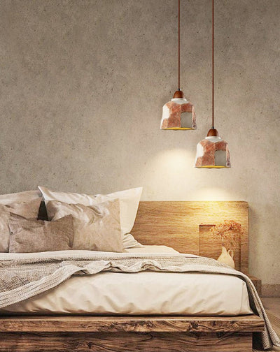 Caldreux Microcement Textured Pendant Light
