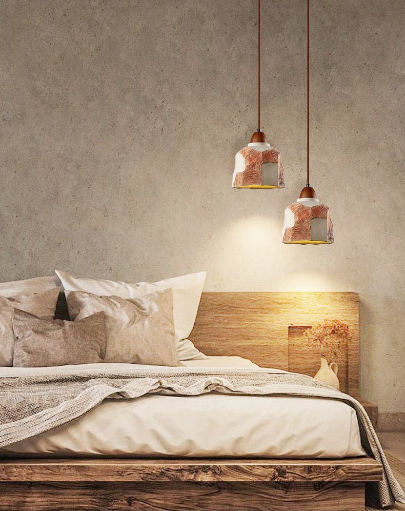 Caldreux Microcement Textured Pendant Light
