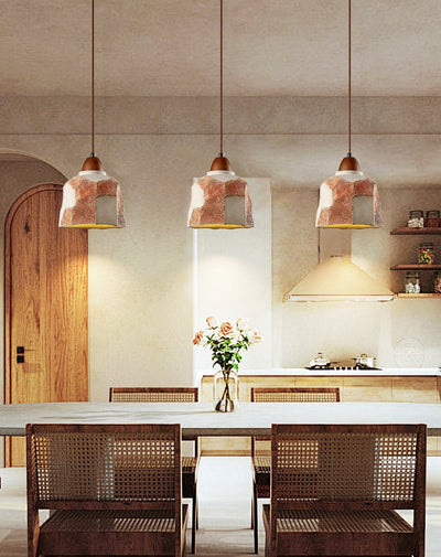 Caldreux Microcement Textured Pendant Light