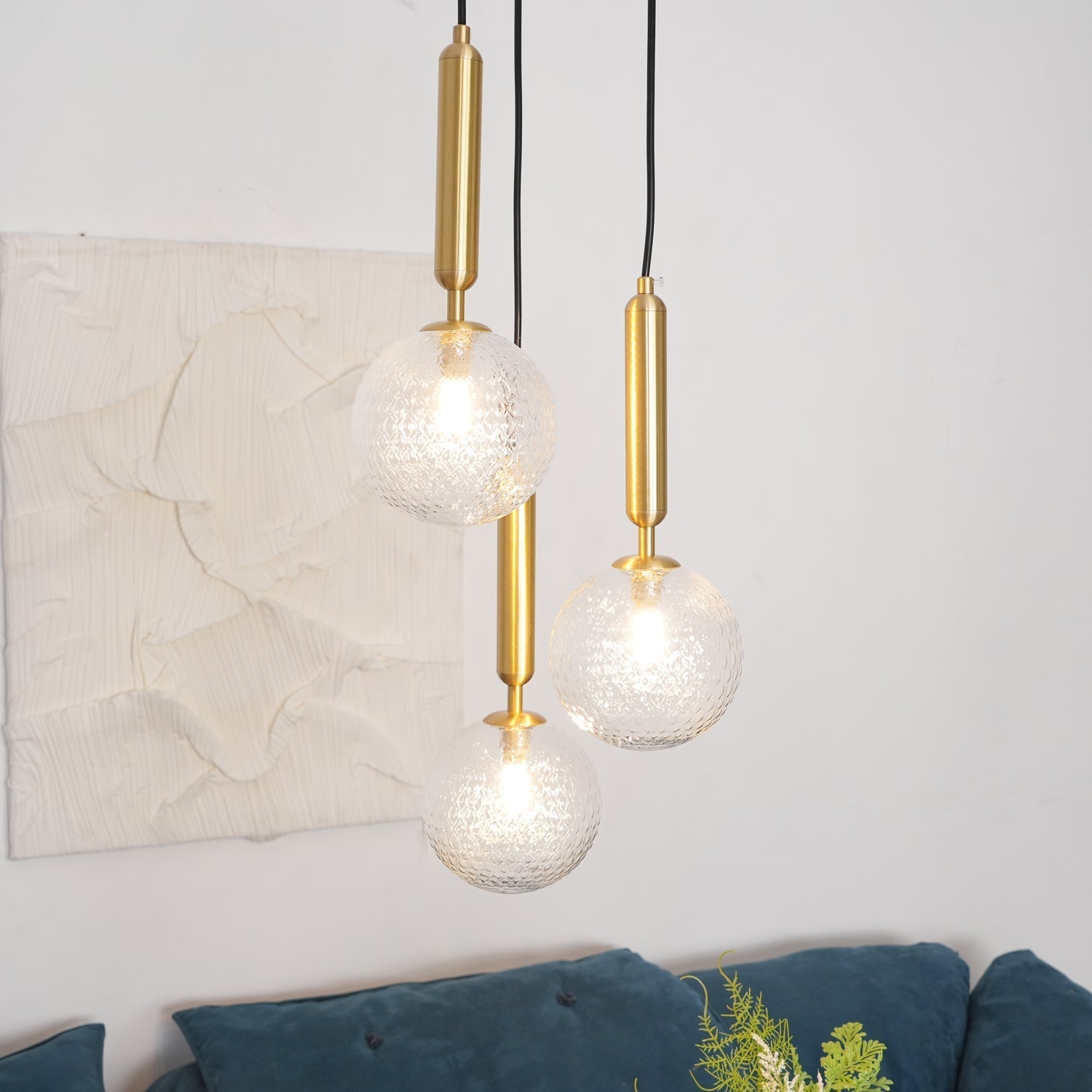 Aurelion Brass Industrial Pendant Light