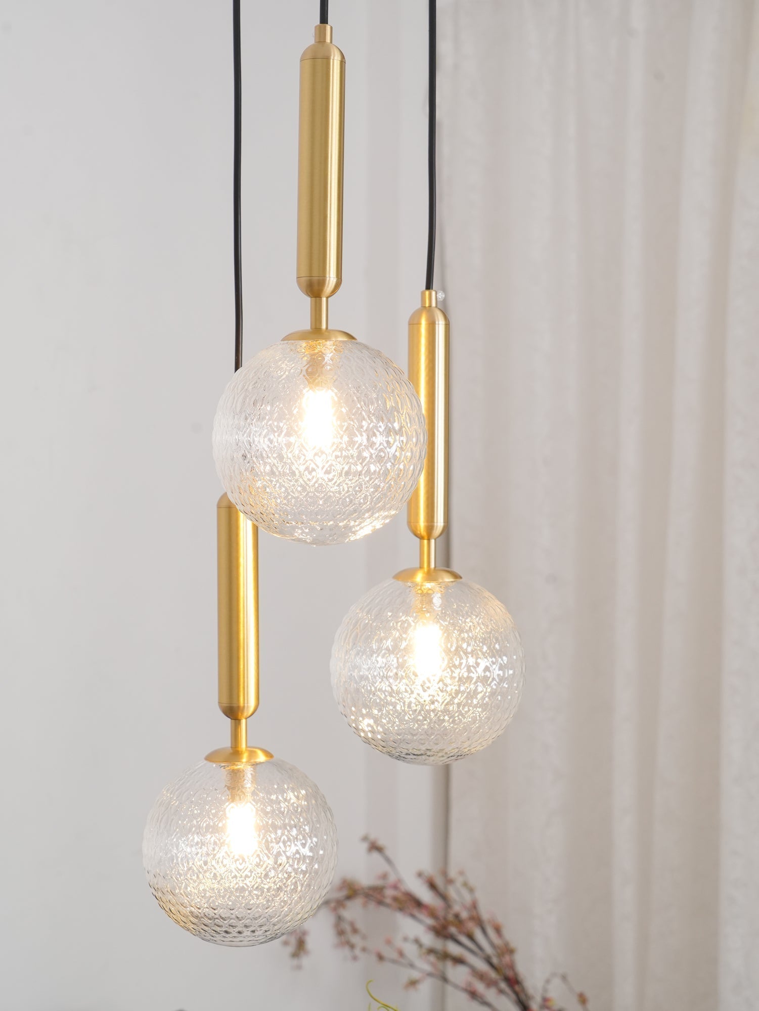 Aurelion Brass Industrial Pendant Light