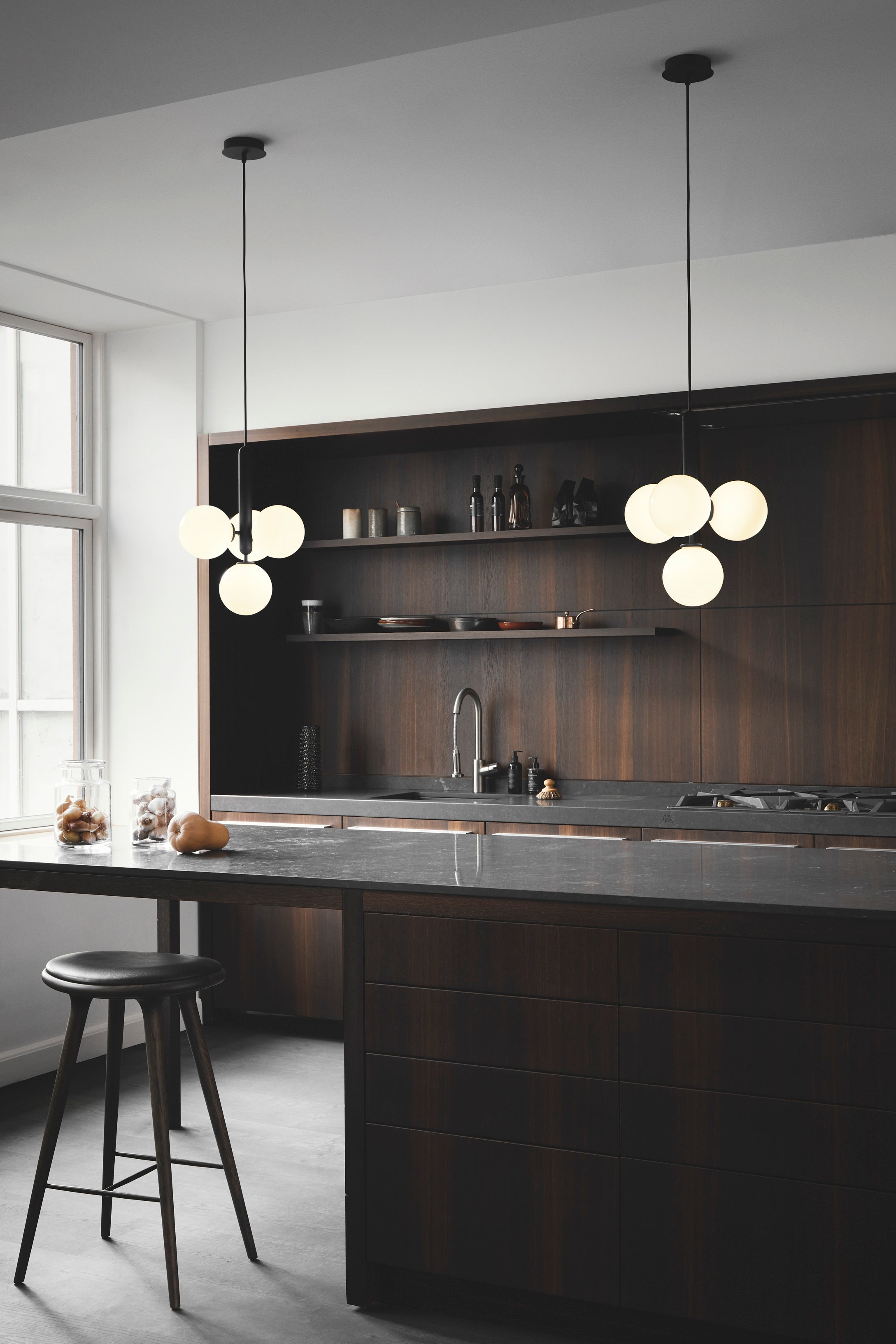 Aurelion Brass Industrial Pendant Light