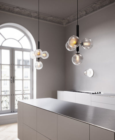Lioraraya Glass Classic Industrial Pendant Light
