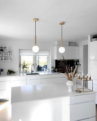 Aurelion Brass Industrial Pendant Light