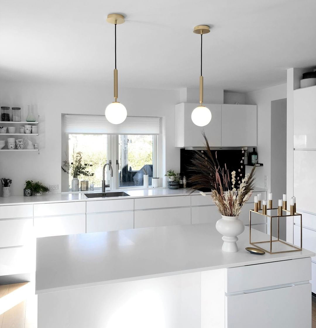 Aurelion Brass Industrial Pendant Light