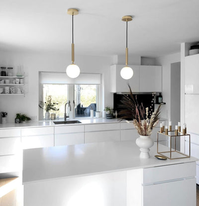 Aurelion Brass Industrial Pendant Light